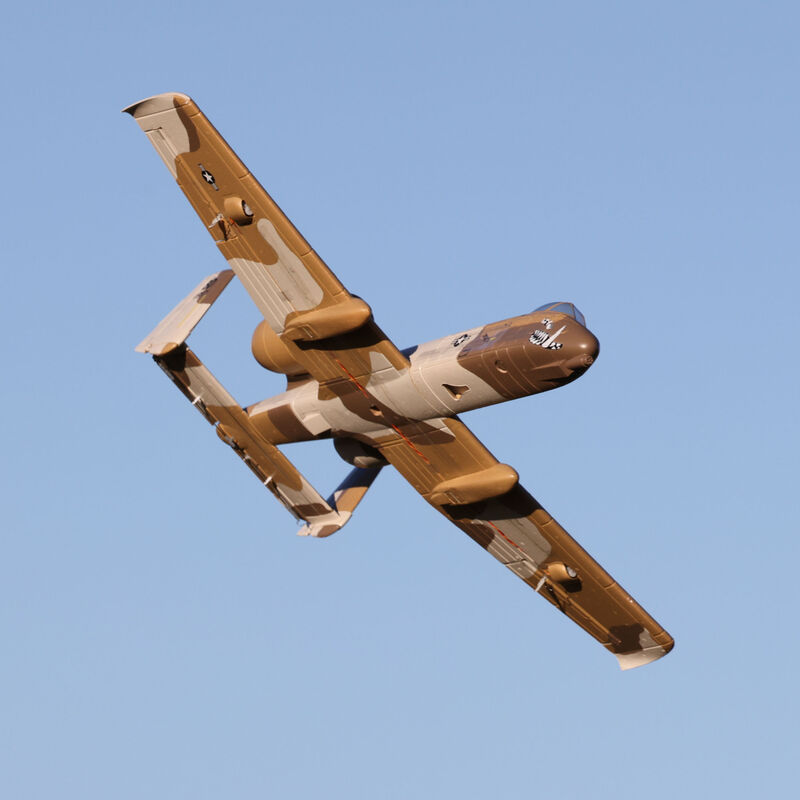 E-flite UMX A-10 Thunderbolt II 30mm EDF BNF Basic with AS3X and SAFE Select, 562mm