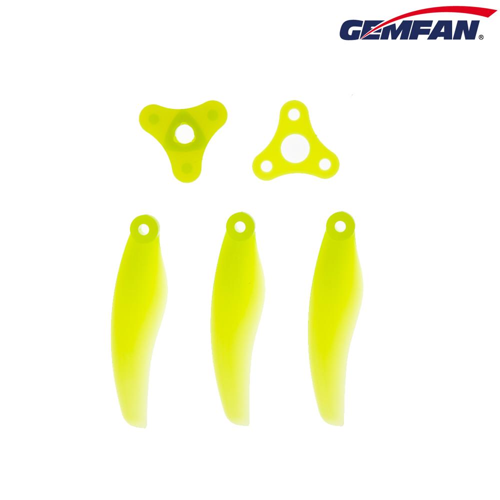 GEMFAN <b>FLOPPY PROPPY 5"</b> FOLDABLE PROP - <font color="yellow"><b>Yellow</b></font>