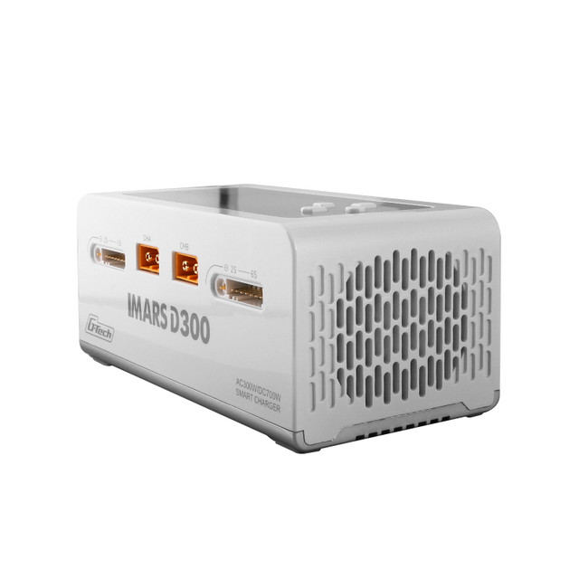 Gens Ace IMARS D300 G-Tech Channel AC/DC 300W/700W RC Battery Charger-US White