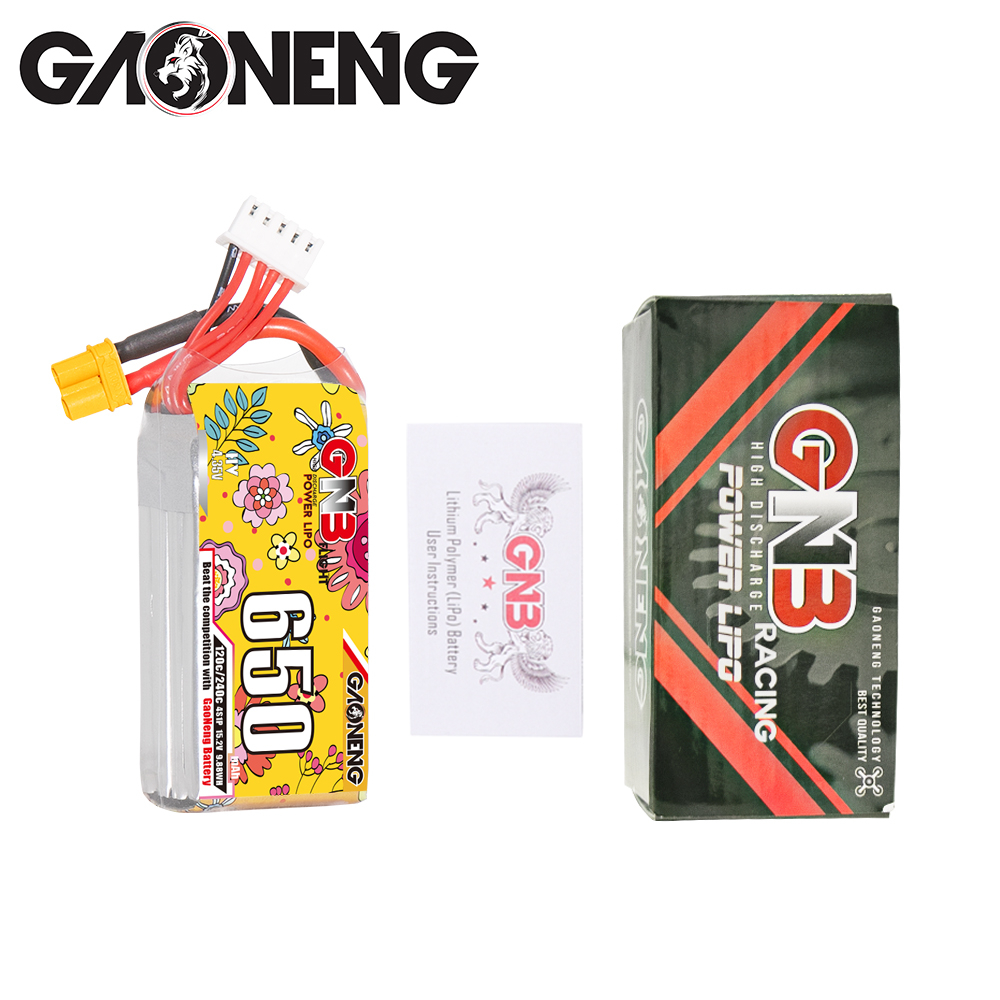 GNB 4S 650MAH 15.2V HV 120C/240C LIPO BATTERY