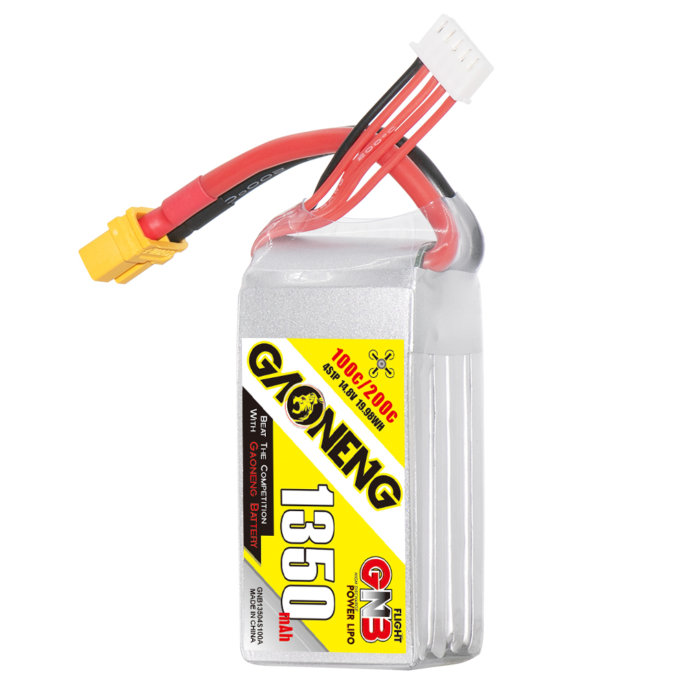 GNB 4S 1350MAH 14.8V 100C/200C LIPO BATTERY