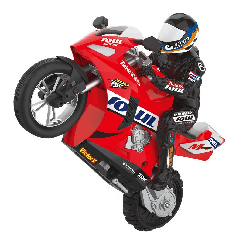 Hui Can HC-802 RC Motorcycle Self-Balancing 6 Axis Stunt Racing Motorcycle RTR - <b>RED</b>