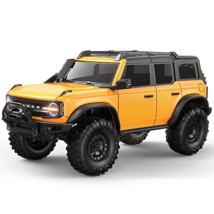 HB R1001 1/10 Scale RC Car 4WD Off-Road Rock Crawler with LED Light RTR - Yellow