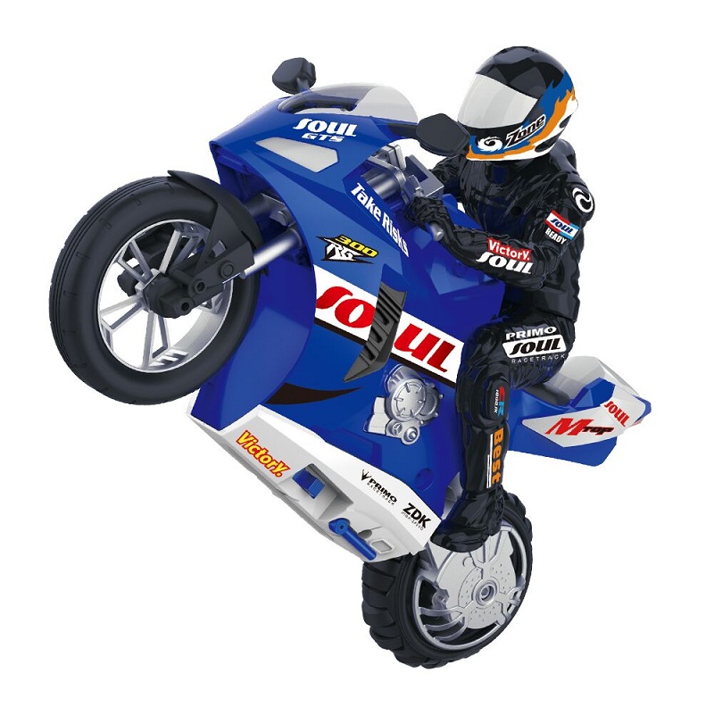 Hui Can HC-802 RC Motorcycle Self-Balancing 6 Axis Stunt Racing Motorcycle RTR - <b>BLUE</b>