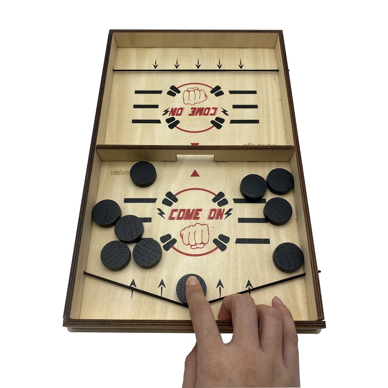 FAST SLING PUCK GAME PACED TABLE DESKTOP BATTLE WINNER BOARD GAME SMALL