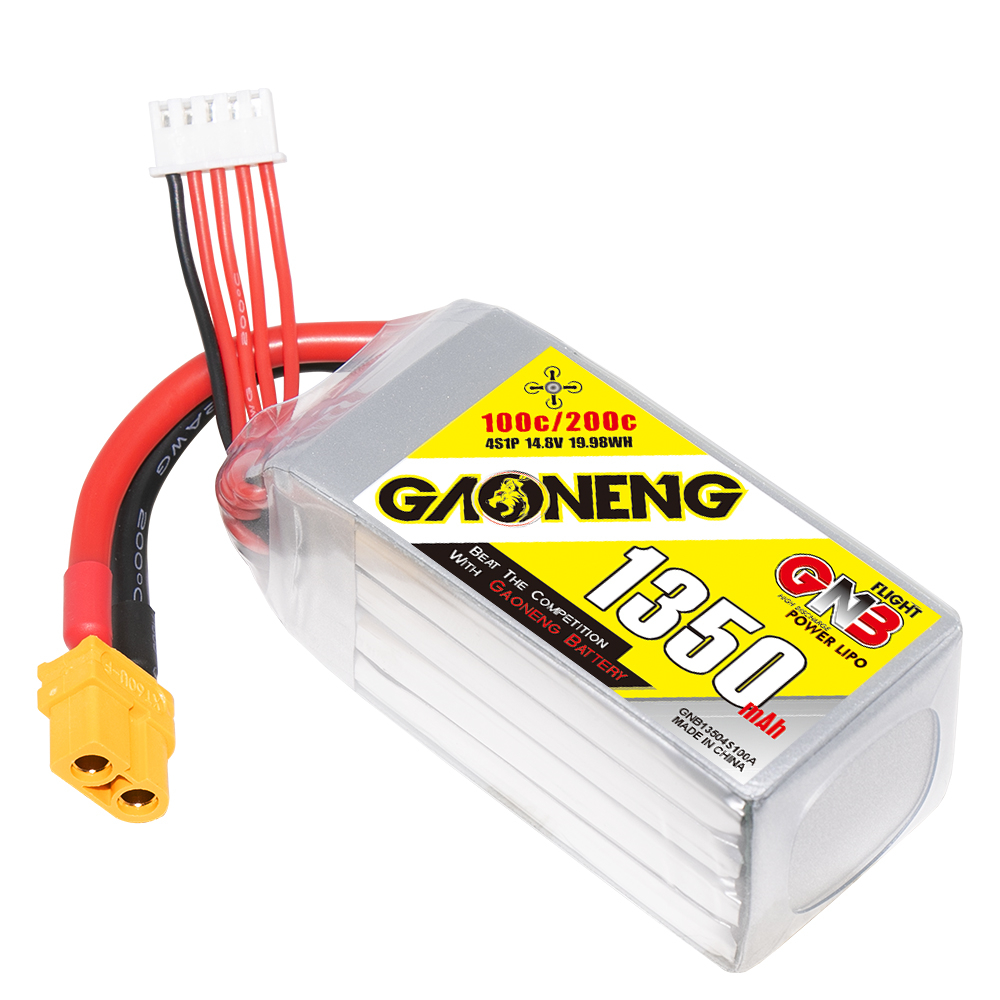 GNB 4S 1350MAH 14.8V 100C/200C LIPO BATTERY