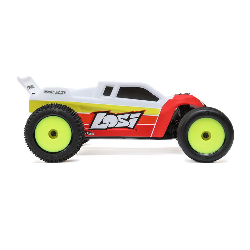 LOSI 1/18 Mini-T 2.0 V2 2WD Stadium Truck Brushless RTR, Red