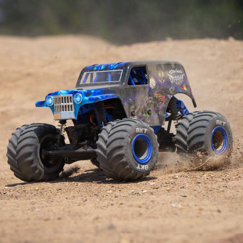 Losi 1/18 Mini LMT 4X4 Brushed Monster Truck RTR, Son-Uva Digger