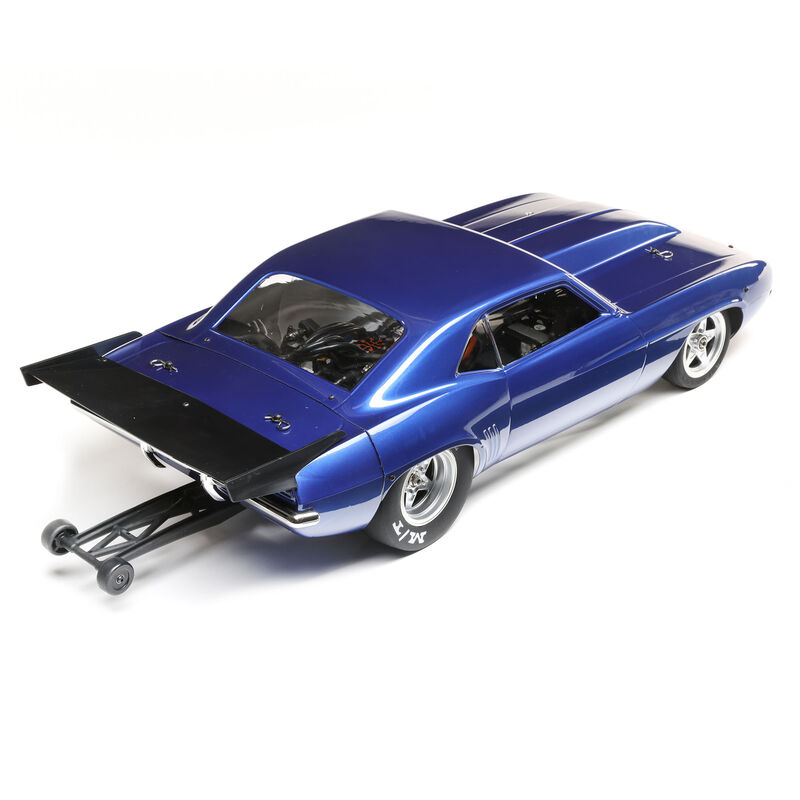 Losi 1/10 '69 Camaro 22S No Prep Drag Car, Brushless 2WD RTR, Blue