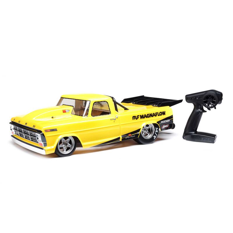 Losi 1/10 '68 Ford F100 22S 2WD No Prep Drag Truck Brushless RTR, Magnaflow