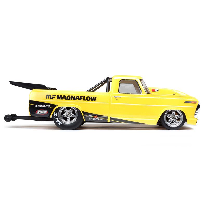 Losi 1/10 '68 Ford F100 22S 2WD No Prep Drag Truck Brushless RTR, Magnaflow