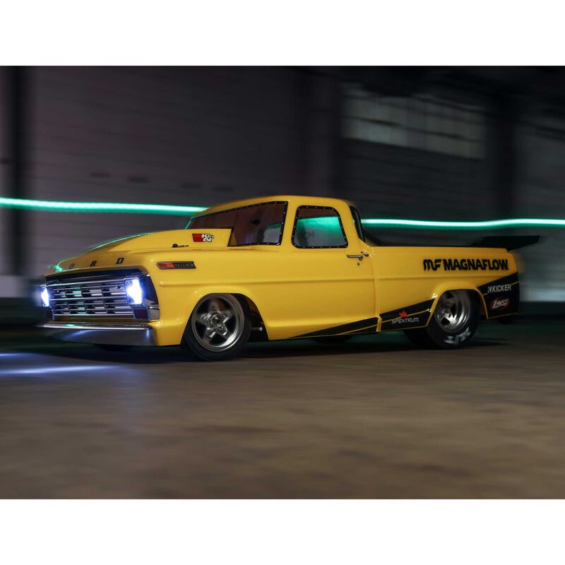 Losi 1/10 '68 Ford F100 22S 2WD No Prep Drag Truck Brushless RTR, Magnaflow