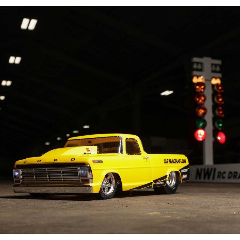 Losi 1/10 '68 Ford F100 22S 2WD No Prep Drag Truck Brushless RTR, Magnaflow