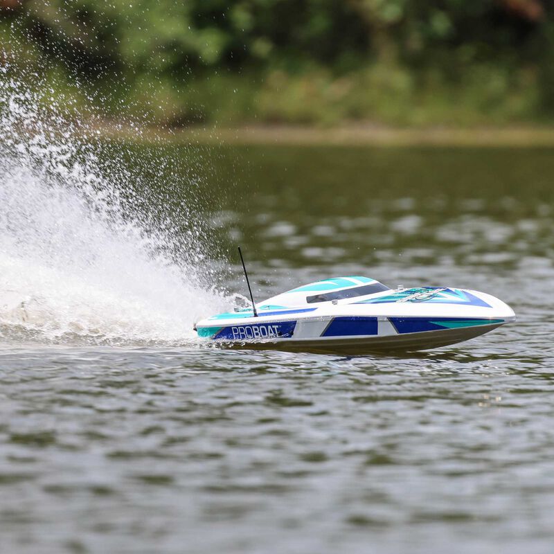 Proboat Sonicwake V2 36" Self-Righting Brushless Deep-V RTR, White