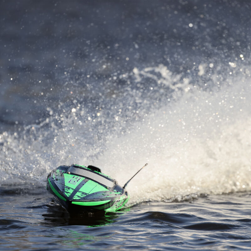 PRO BOAT Impulse 32" Brushless Deep-V RTR with Smart, Black/Green