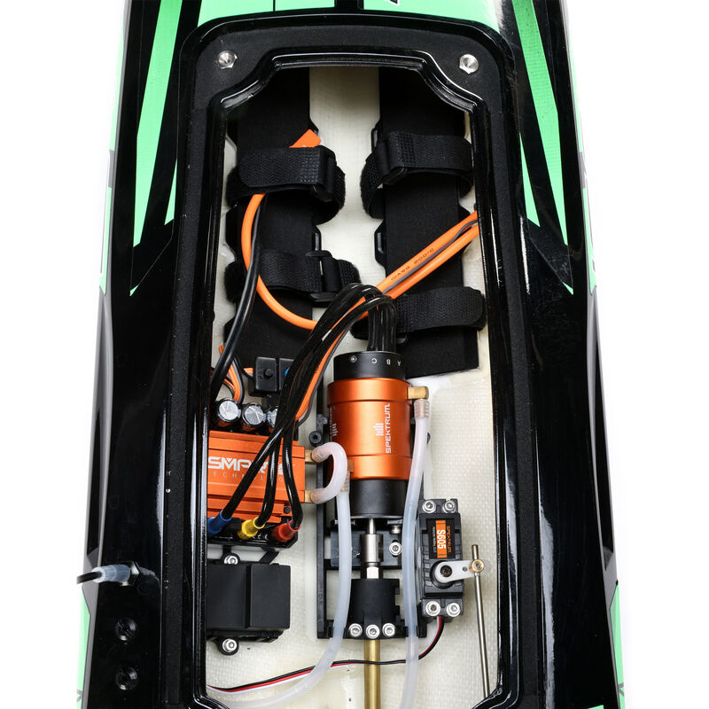 PRO BOAT Impulse 32" Brushless Deep-V RTR with Smart, Black/Green