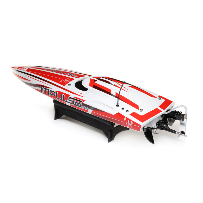 Pro Boat Impulse 32" Brushless Deep-V RTR with Smart, White/Red