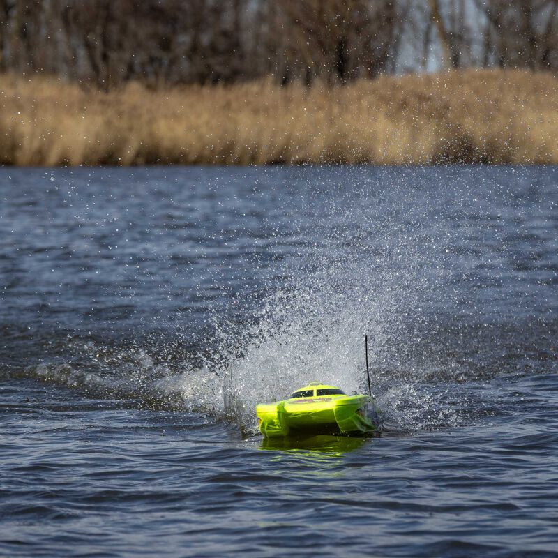 PROBOAT Blackjack 24" V2 Catamaran Brushless: RTR, Heat Wave Visual