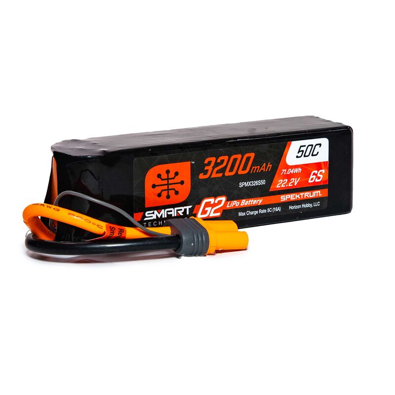 Spektrum 22.2V 3200mAh 6S 50C Smart LiPo G2: IC5