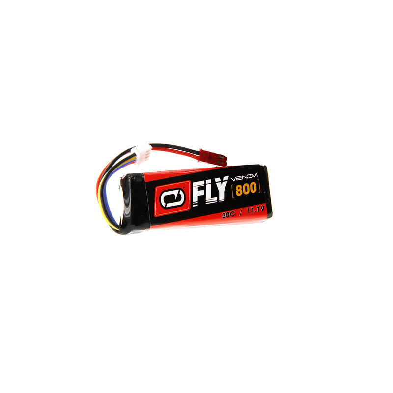 Venom 11.1V 800mAh 3S 30C FLY LiPo Battery: JST