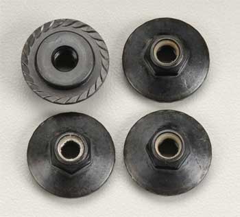 HPI Racing Flanged Locknut M5x8mm Black Savage X (4)