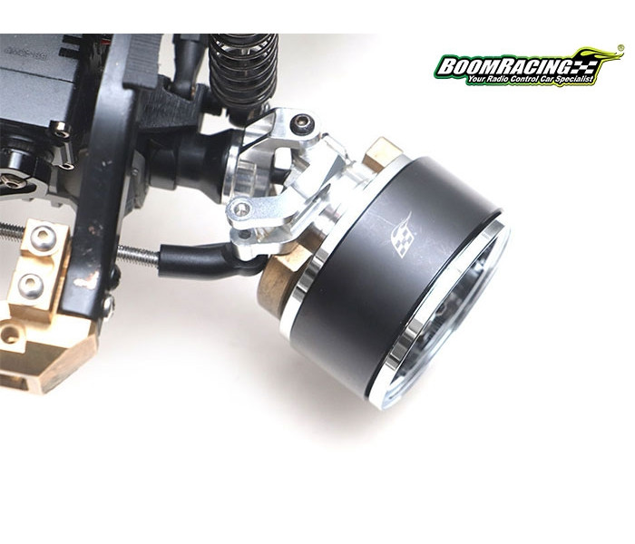 Boom Racing ProBuild™ 1.9" MAG-10 Adjustable Offset Aluminum Beadlock Wheels (2) Matte Black/Bronze