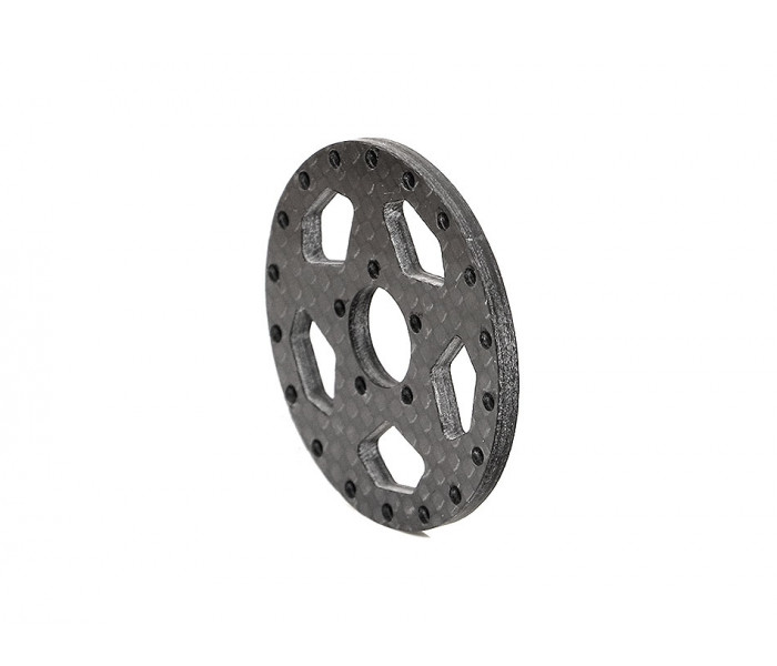 Boom Racing ProBuild™ 1.9" CFS5 Adjustable Offset Aluminum Beadlock Wheels (2) Red/Carbon Fiber