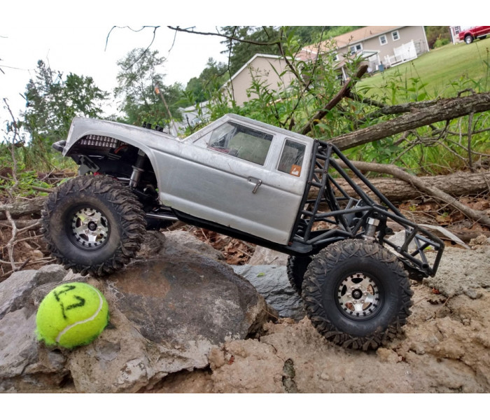 Boom Racing ProBuild™ 1.9" SV5 Adjustable Offset Aluminum Beadlock Wheels (2) Matte Black/Flat Silver