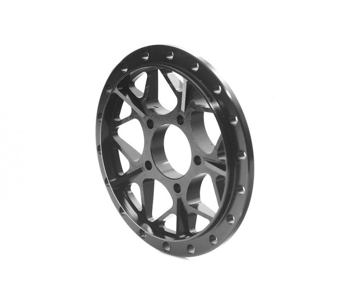 Boom Racing ProBuild™ 1.9" LGB Adjustable Offset Aluminum Beadlock Wheels (2) Black/Black