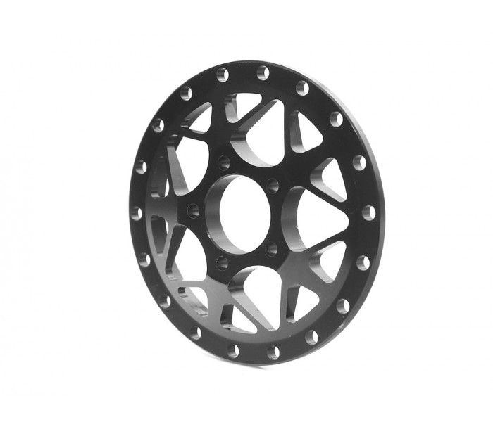 Boom Racing ProBuild™ 1.9" LGB Adjustable Offset Aluminum Beadlock Wheels (2) Black/Black