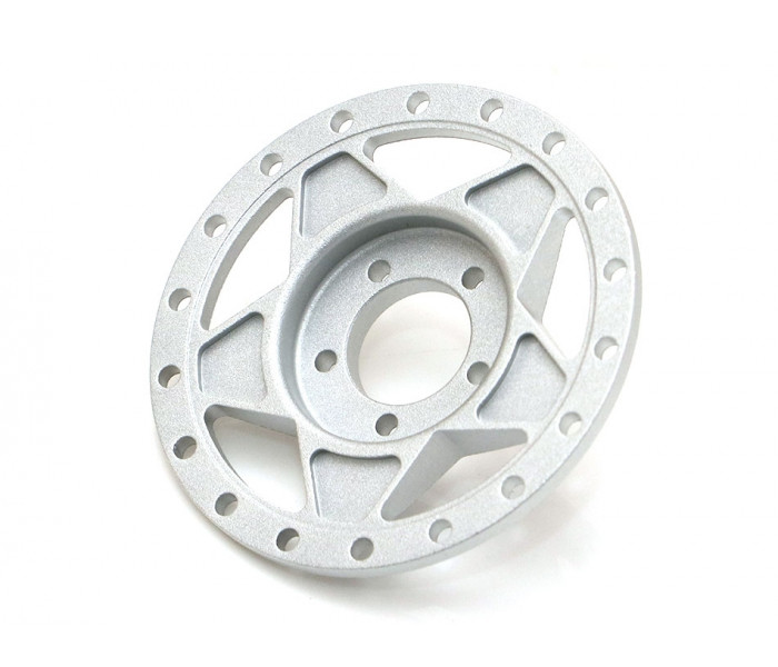 Boom Racing ProBuild™ 1.9" RTS Adjustable Offset Aluminum Beadlock Wheels (2) Gun Metal/Matte Silver