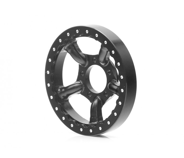 Boom Racing ProBuild™ 1.9" Spectre Adjustable Offset Aluminum Beadlock Wheels (2) Black/Black