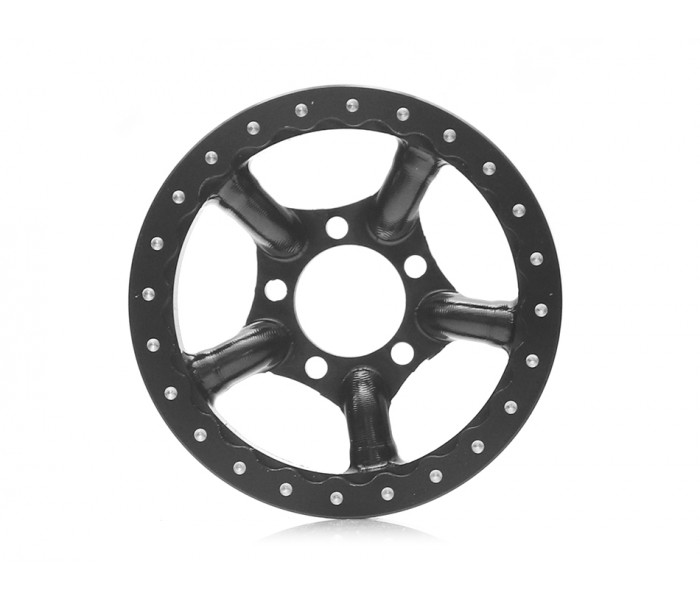 Boom Racing ProBuild™ 1.9" Spectre Adjustable Offset Aluminum Beadlock Wheels (2) Black/Black