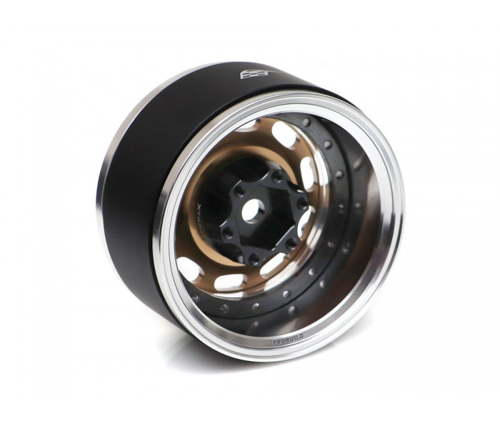 Boom Racing ProBuild™ 1.9" MAG-10 Adjustable Offset Aluminum Beadlock Wheels (2) Platinum/Bronze