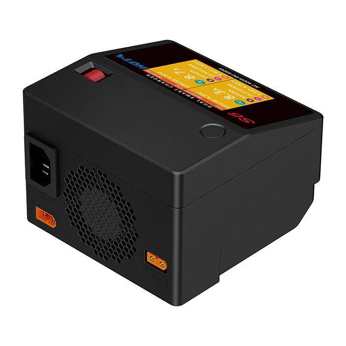 HOTA S6 AC 400W DC 325W*2 15A*2 Dual Channel Lipo Charger for 1-6S LiHv/LiPo/LiFe/Lilon Battery