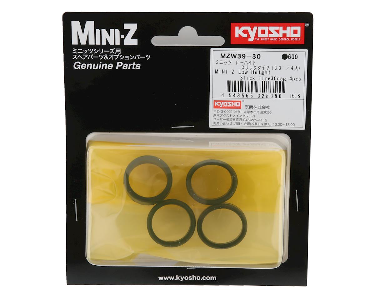 Kyosho MZW39-30 Mini-Z Low Height Slick Tires (4) (30 Deg)