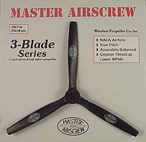 Master Airscrew 10x7 3-Blade G/F Nylon Propeller