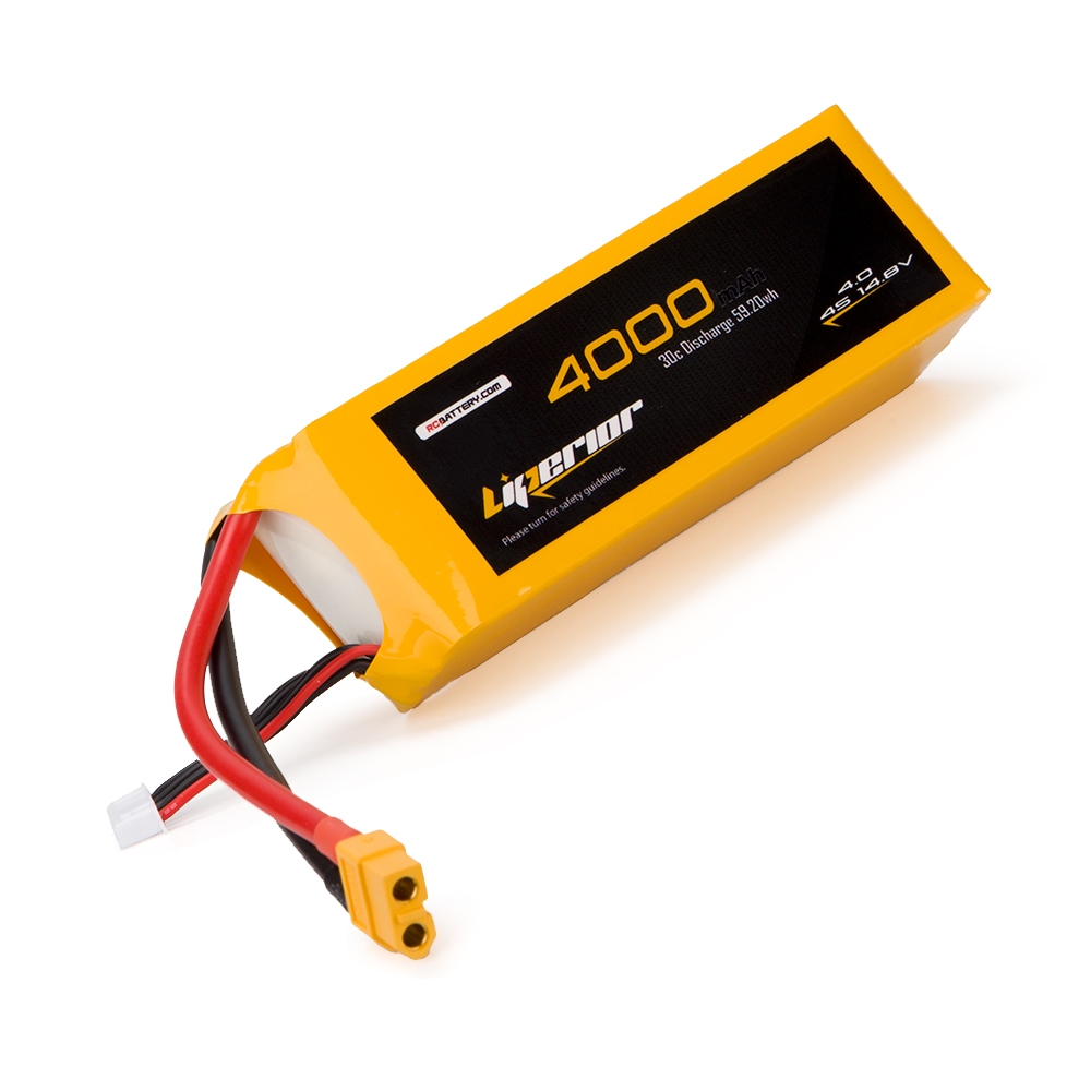 RC BATTERY Liperior 4000mAh 4S 30C 14.8V Lipo Battery With XT60 Plug