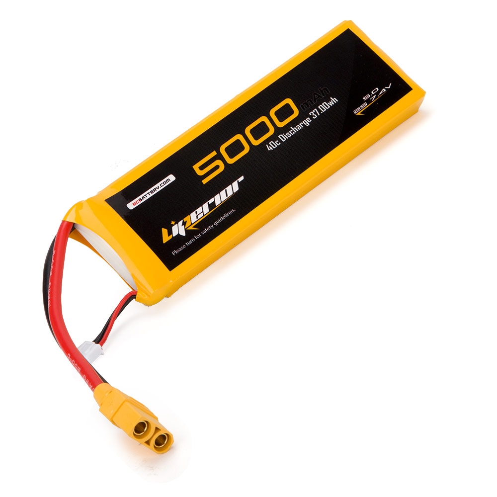 RC BATTERY Liperior 5000mAh 2S 40C 7.4V Lipo Battery With XT90 Plug