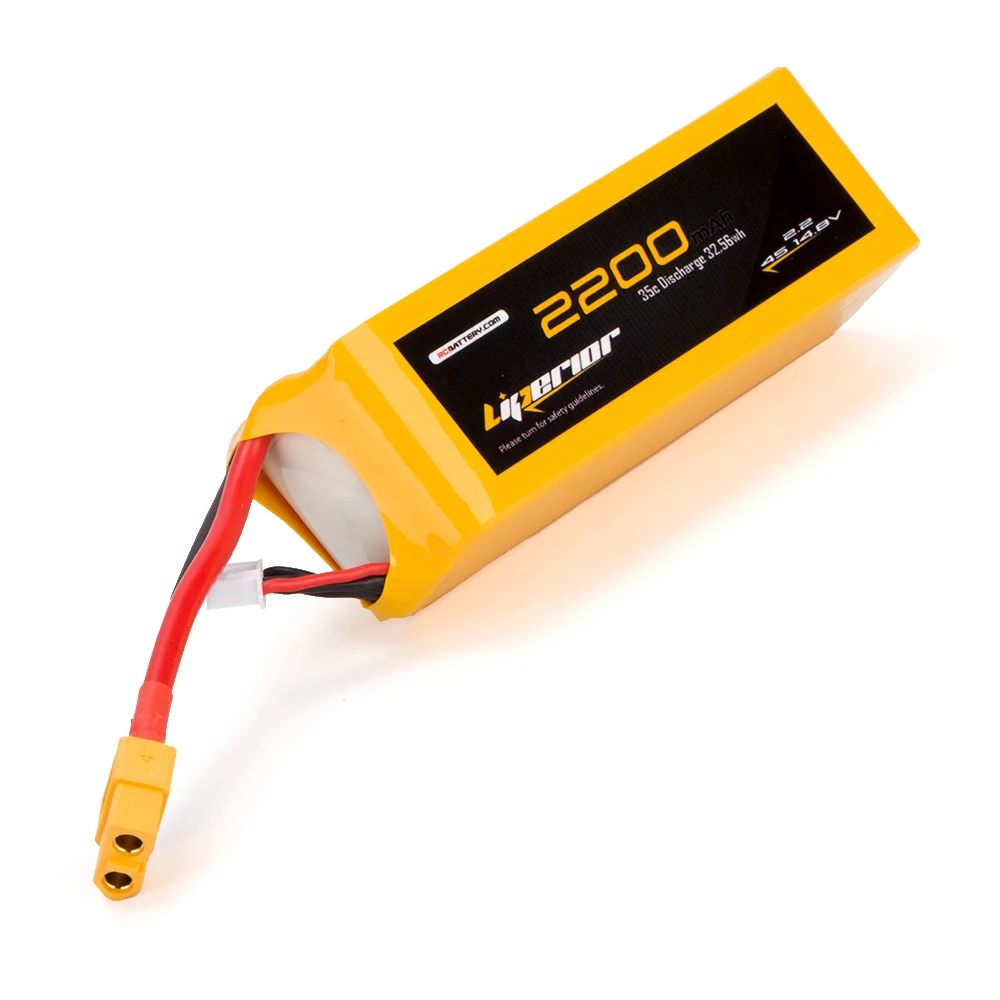 RC Battery Liperior 2200mAh 4S 35C 14.8V Lipo Battery With XT60 Plug