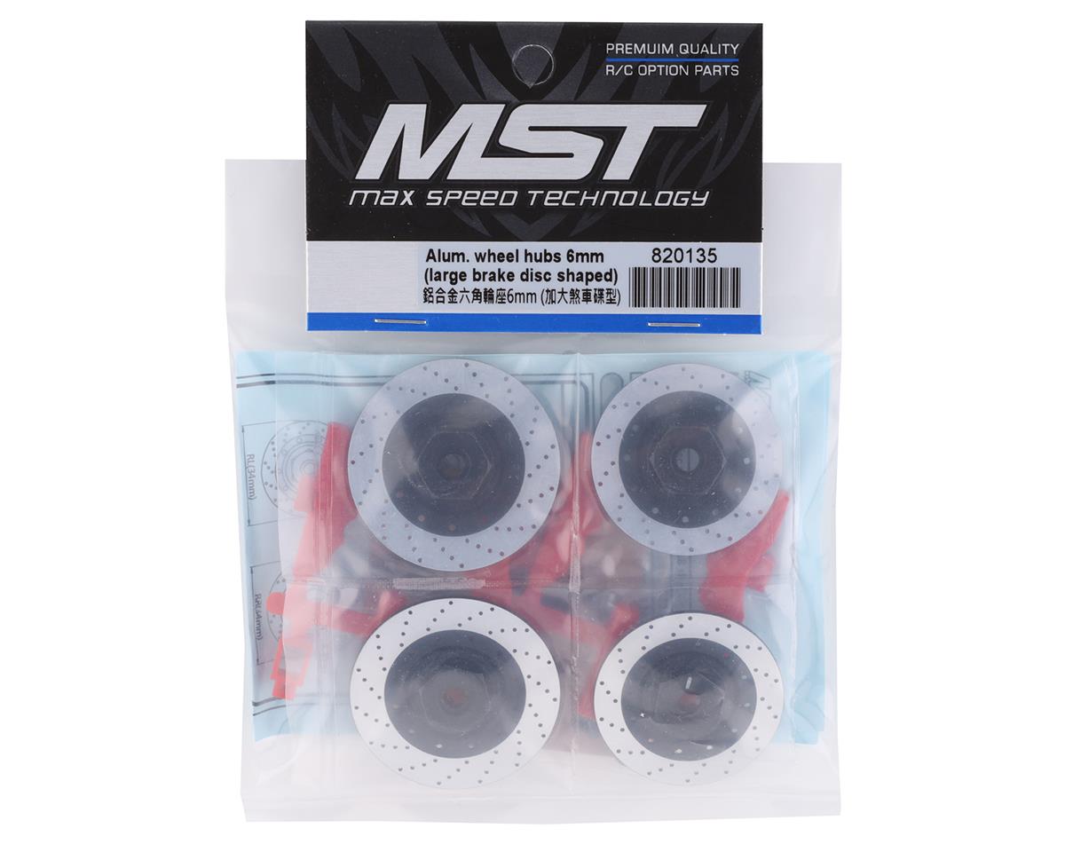 MST Aluminum Large Brake Disc Wheel Hubs (6mm)
