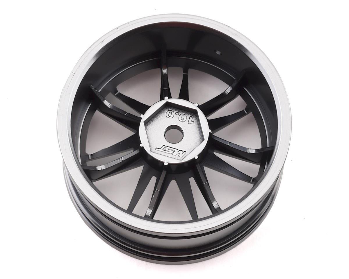 MST RE30 Wheel Set (Flat Silver) (4) (10mm Offset) w/12mm Hex