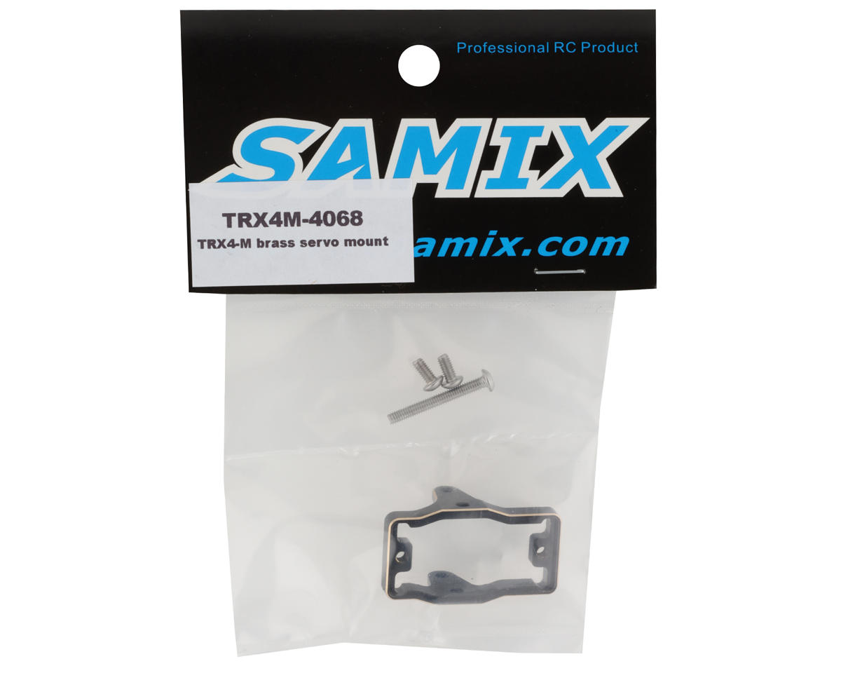 Samix TRX-4M Brass Servo Mount (Black) (11g) (Traxxas/EcoPower)