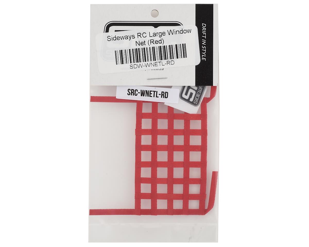Sideways RC Scale Drift Window Net (Red) (Large)
