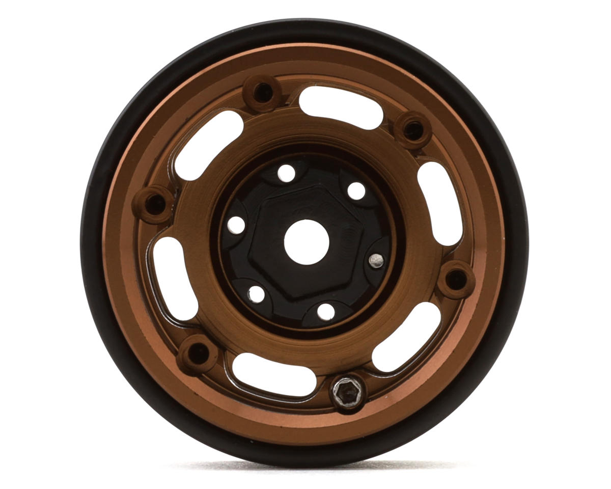 Treal Hobby Type E 1.0" 6-Slot Beadlock Wheels (Bronze) (4) (21.9g)