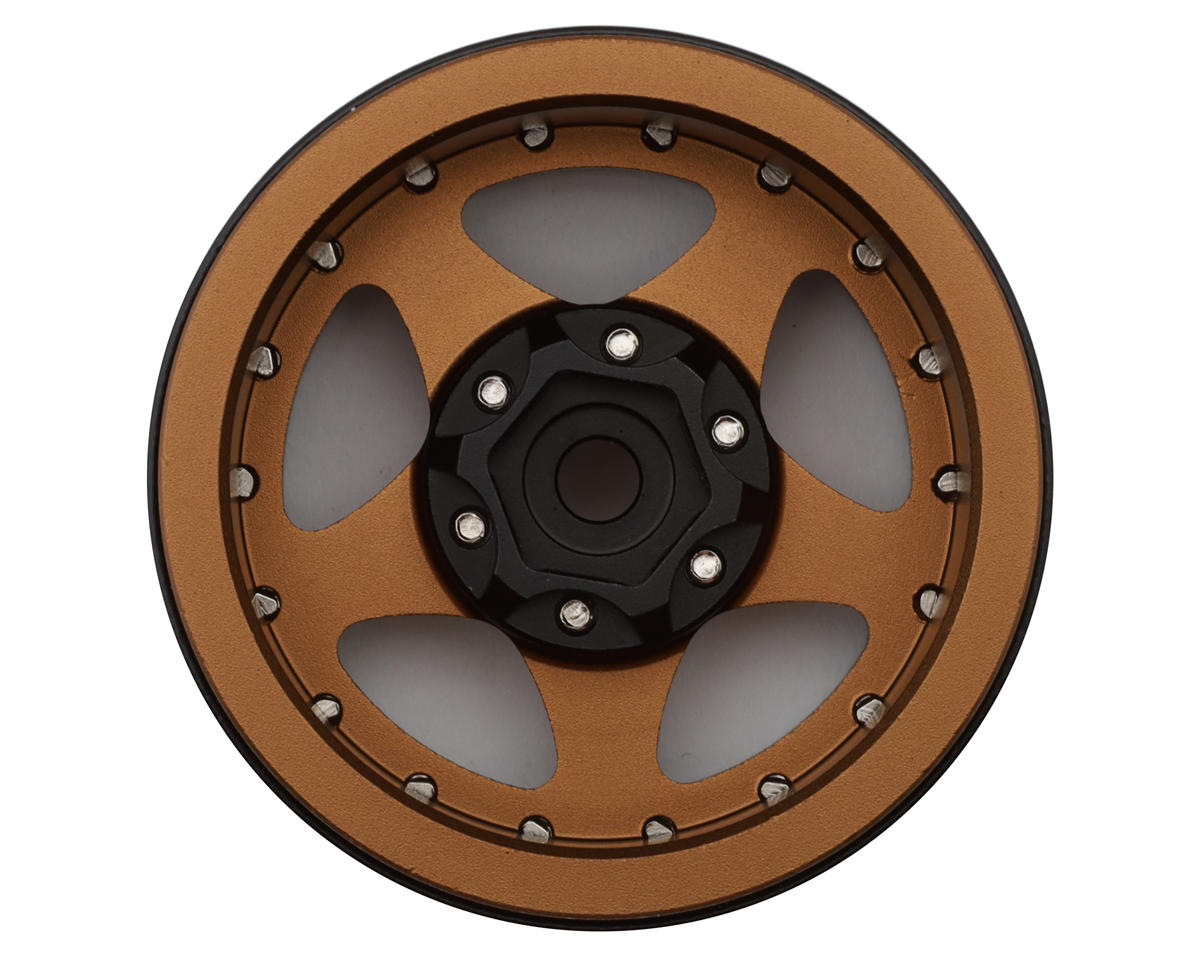 Treal Hobby Type E 1.9" Classic 5-Spoke Beadlock Wheels (Bronze/Black) (4)