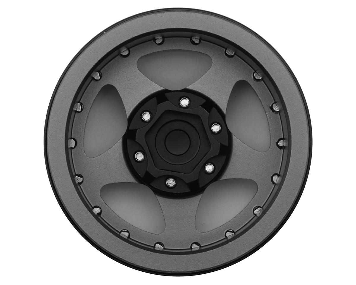 Treal Hobby Type E 1.9" Classic 5-Spoke Beadlock Wheels (Grey/Black) (4)