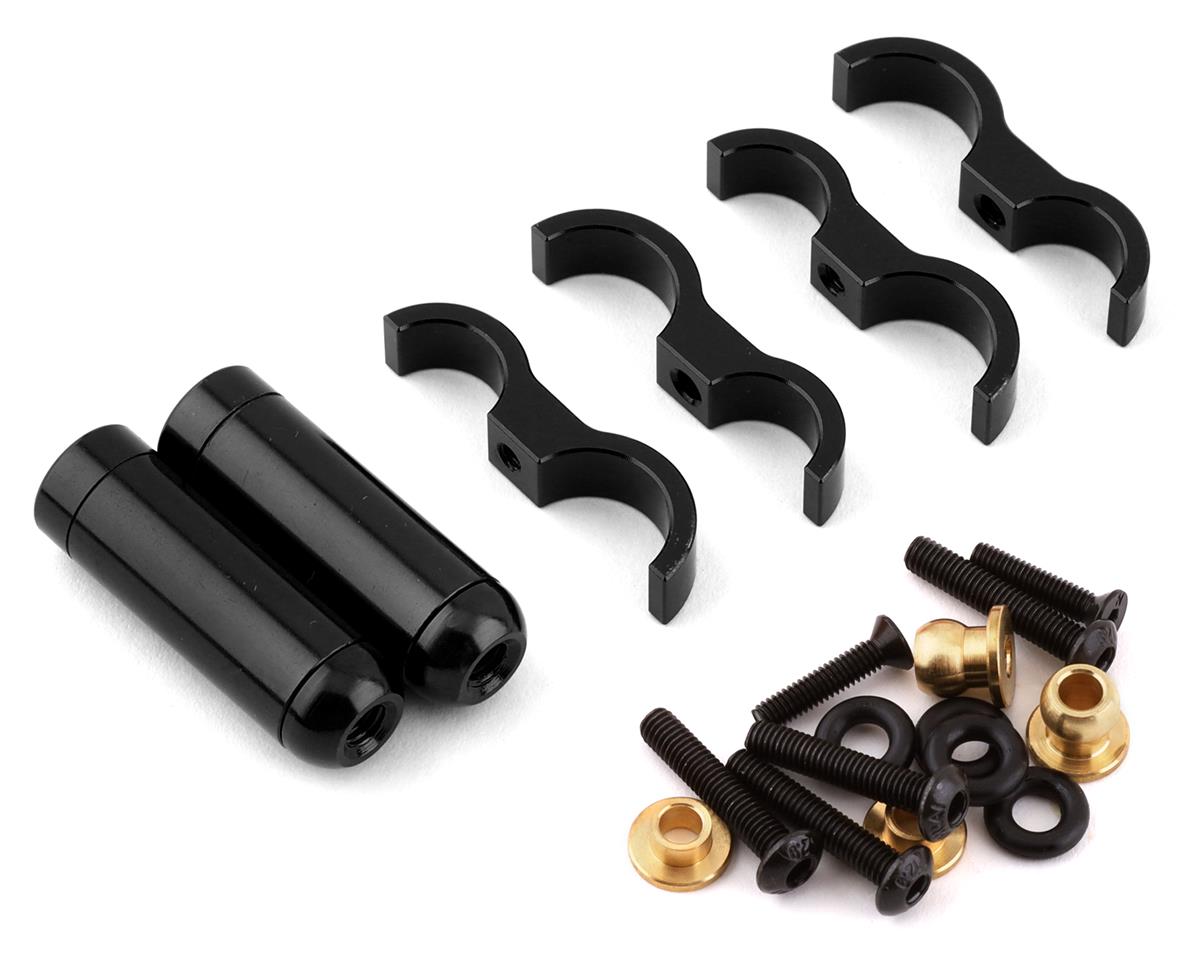 Yeah Racing Desert Lizard Piggyback Shocks w/Reservoir (Black) (2) (90mm)