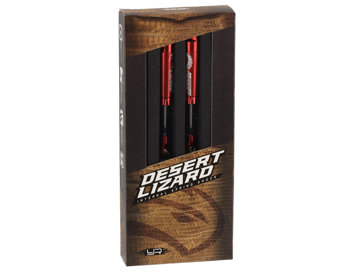 Yeah Racing Desert Lizard Piggyback Shocks w/Reservoir (Red) (2) (90mm)