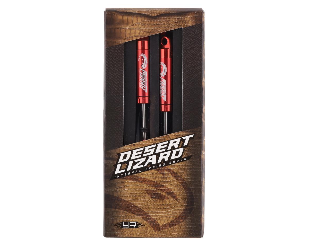 Yeah Racing Desert Lizard Piggyback Shocks w/Reservoir (Red) (2) (100mm)